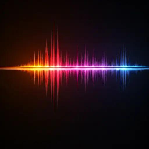 图 1:AI 生成音乐的多轨声波示意 Nafy AI 音频声波示意,彩色频谱象征 AI 生成的丰富音轨